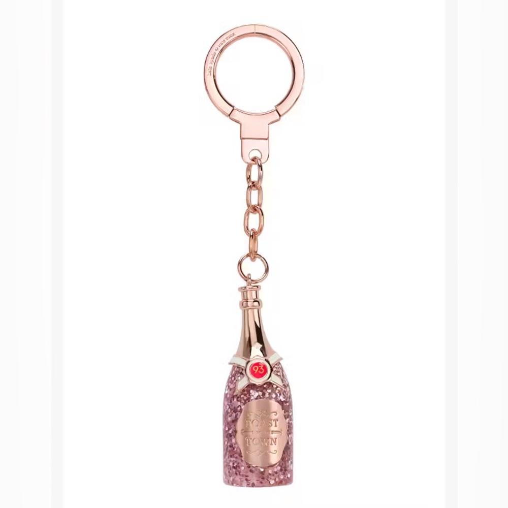 Kate Spade Champagne Bottle Keychain